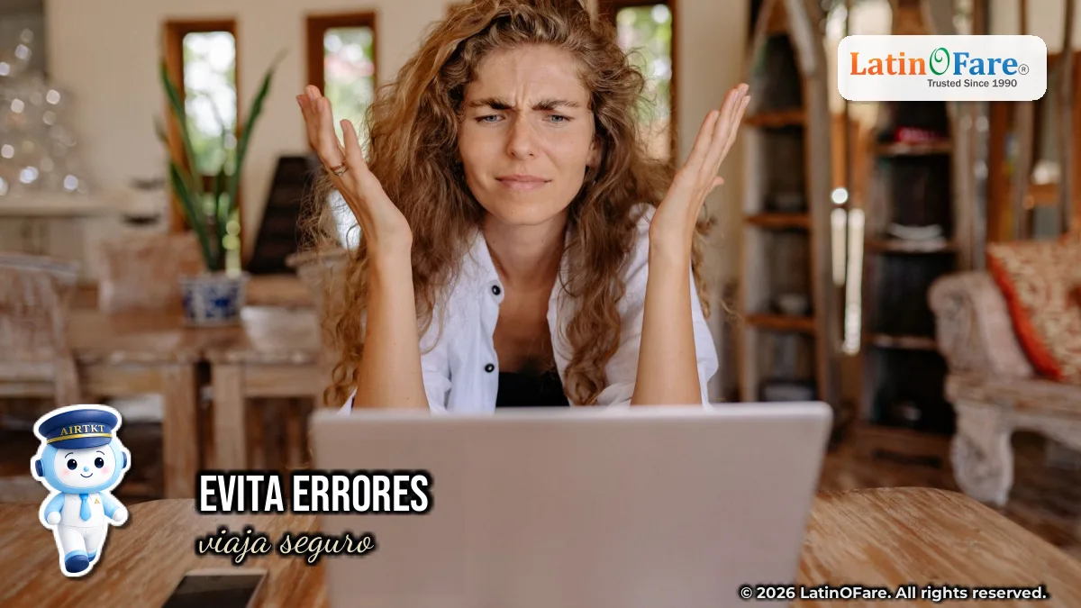 Errores comunes al buscar vuelos de última hora